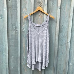 Dainty Hooligan Gray Cold Shoulder Sweater